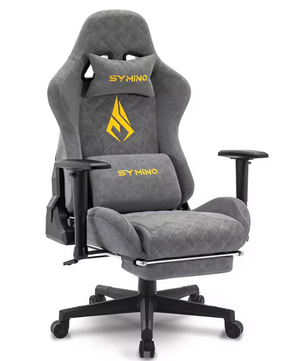 Vintage Gamingstoel – Ergonomisch Design met PU-Lederen Bekleding
