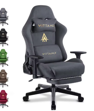 Gamingstoel met Voetsteun – Verstelbare Bureaustoel met Hoofdsteun