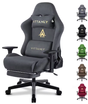 Gamingstoel met Voetsteun – Verstelbare Bureaustoel met Hoofdsteun