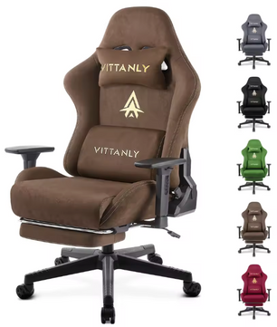 Gamingstoel met Voetsteun – Verstelbare Bureaustoel met Hoofdsteun