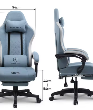 Gamingstoel met Zakvering & Voetsteun – Ergonomisch & Comfortabel