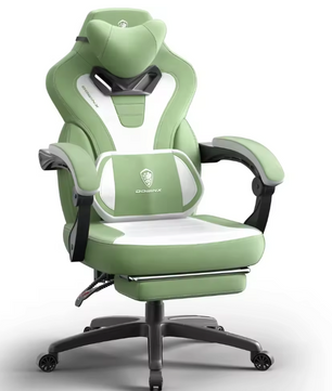 Ergonomische Stoffen Gamingstoel – Met Voetsteun & Hoge Rugleuning voor Volwassenen