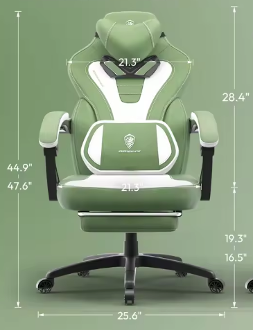 Ergonomische Stoffen Gamingstoel – Met Voetsteun & Hoge Rugleuning voor Volwassenen
