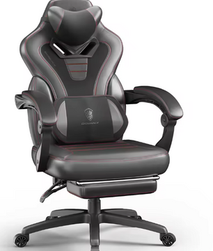 Ergonomische Stoffen Gamingstoel – Met Voetsteun & Hoge Rugleuning voor Volwassenen