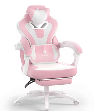 Ergonomische Stoffen Gamingstoel – Met Voetsteun & Hoge Rugleuning voor Volwassenen