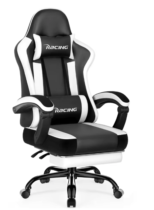 Ergonomische Gamingstoel – Verstelbaar, Voetsteun, 150 kg