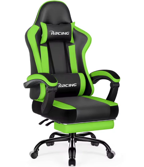 Ergonomische Gamingstoel – Verstelbaar, Voetsteun, 150 kg