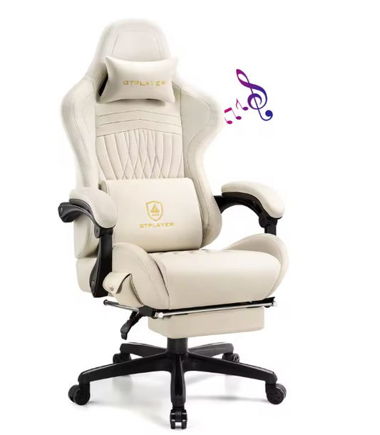 Gamingstoel met Voetsteun & Luidspreker – Ergonomisch tot 150 kg