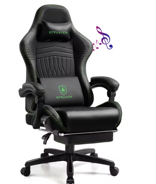 Gamingstoel met Voetsteun & Luidspreker – Ergonomisch tot 150 kg