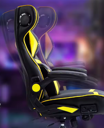Gamingstoel met Bluetooth Speakers – Verstelbaar & Ergonomisch