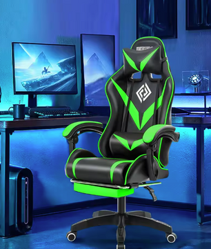 Gamingstoel met Massage & Voetsteun – Ergonomisch en Verstelbaar