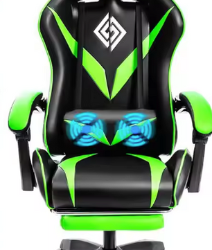 Gamingstoel met Massage & Voetsteun – Ergonomisch en Verstelbaar