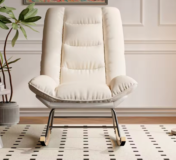 Verstelbare Schommelstoel – Gestoffeerd & Ergonomisch Comfort