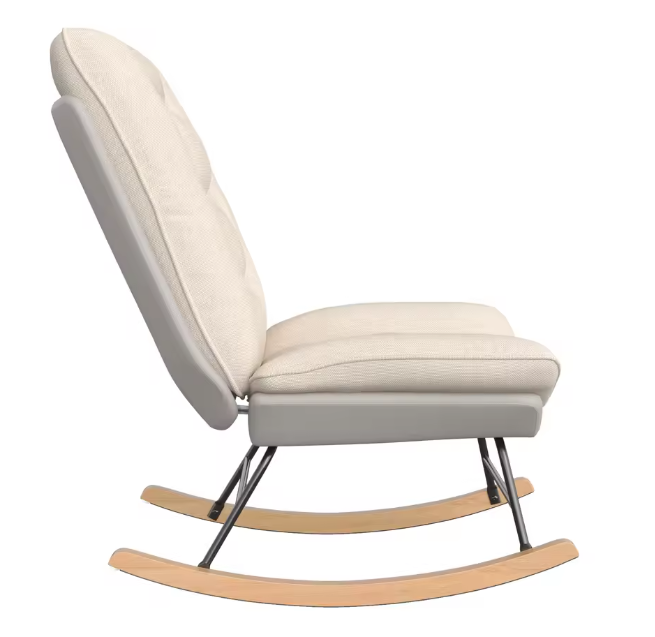 Verstelbare Schommelstoel – Gestoffeerd & Ergonomisch Comfort