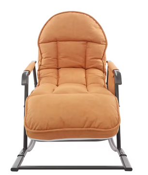 Verstelbare Schommelstoel – Comfortabel & Ergonomisch Ligstoel – Grijs of Oranje