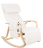 Schommelstoel met Voetsteun – Comfortabele Relaxfauteuil met Armleuningen voor Slaapkamer of Woonkamer