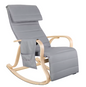 Schommelstoel met Voetsteun – Comfortabele Relaxfauteuil met Armleuningen voor Slaapkamer of Woonkamer