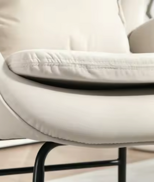 Fluwelen Schommelstoel met Kussen – Elegant & Ergonomisch