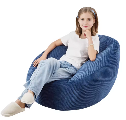 Zitzak met Traagschuim Blauw – Comfort & Opbergvak