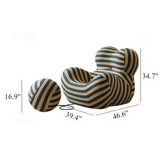Lounge Fauteuil Chaise – Comfortabele Zitzakstoel voor Binnen