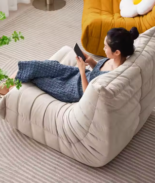Lounge Zitzakfauteuil – Traagschuim Stoel voor Woonkamer & Balkon