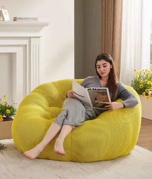 Zitzak Lounge Stoel – Ergonomische Luie Bank voor Woonkamer & Speelkamer