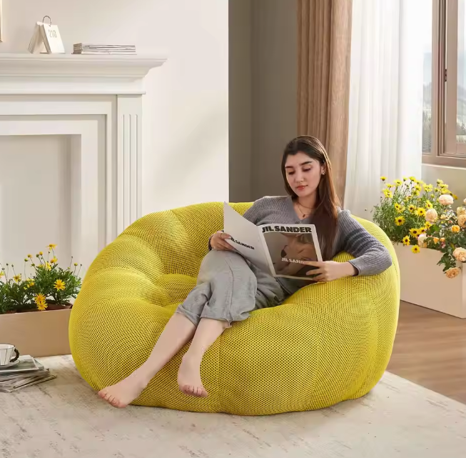 Zitzak Lounge Stoel – Ergonomische Luie Bank voor Woonkamer & Speelkamer