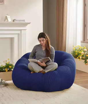 Zitzak Lounge Stoel – Ergonomische Luie Bank voor Woonkamer & Speelkamer