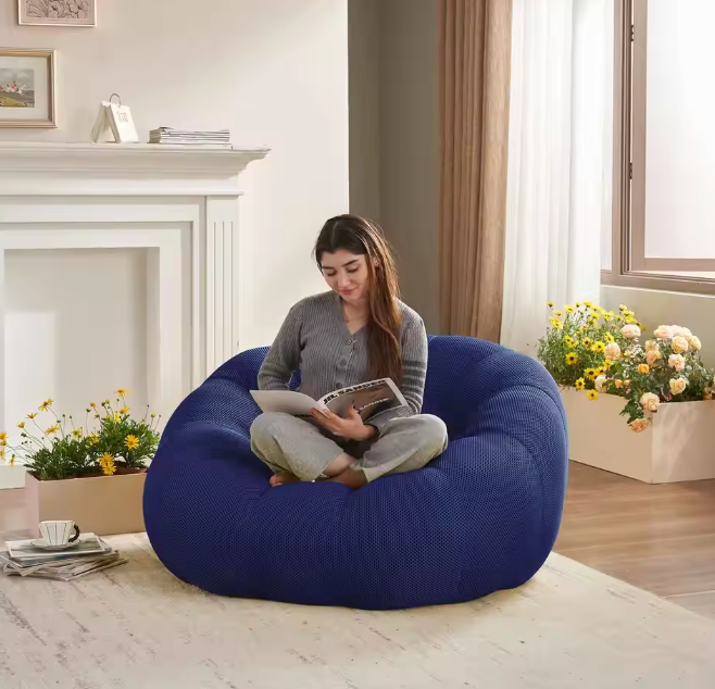 Zitzak Lounge Stoel – Ergonomische Luie Bank voor Woonkamer & Speelkamer