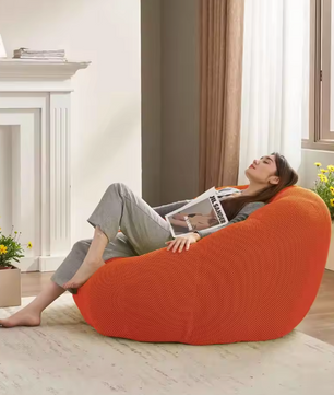 Zitzak Lounge Stoel – Ergonomische Luie Bank voor Woonkamer & Speelkamer
