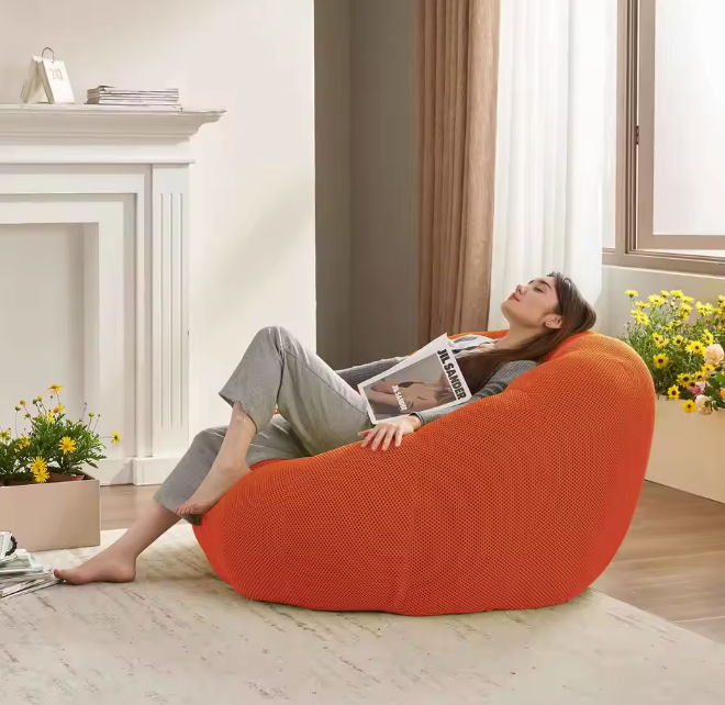 Zitzak Lounge Stoel – Ergonomische Luie Bank voor Woonkamer & Speelkamer
