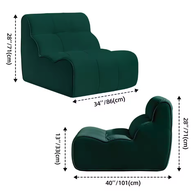 Zitzakfauteuil voor Volwassenen – Comfortabele Loungestoel voor Woon- en Slaapkamer