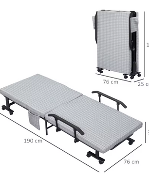 Opklapbare Logeerstoel met 5-Standen Rugleuning – 150 kg