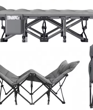 Opvouwbare ligstoel buiten – zonnebed voor tuin & camping