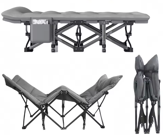 Opvouwbare ligstoel buiten – zonnebed voor tuin & camping