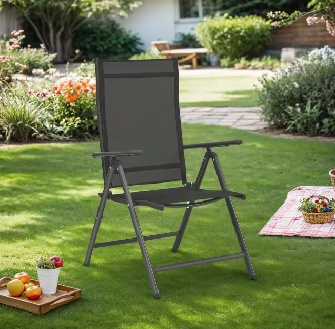 Set van 2 Klapstoelen – Verstelbaar, Aluminium, 150 kg
