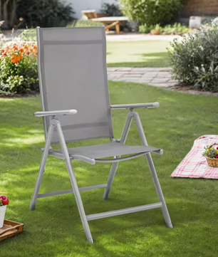 Set van 2 Klapstoelen – Verstelbaar, Aluminium, 150 kg