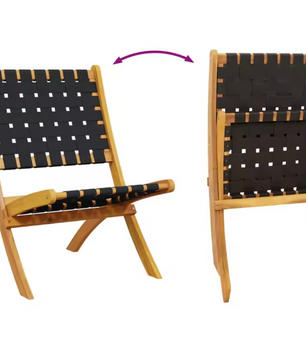 Set van 2 Acaciahouten Tuinstoelen – Opvouwbaar & Waterbestendig