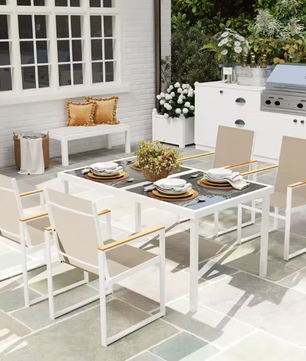 Luxe witte tuinset – Staal & Oxford Crème Wit