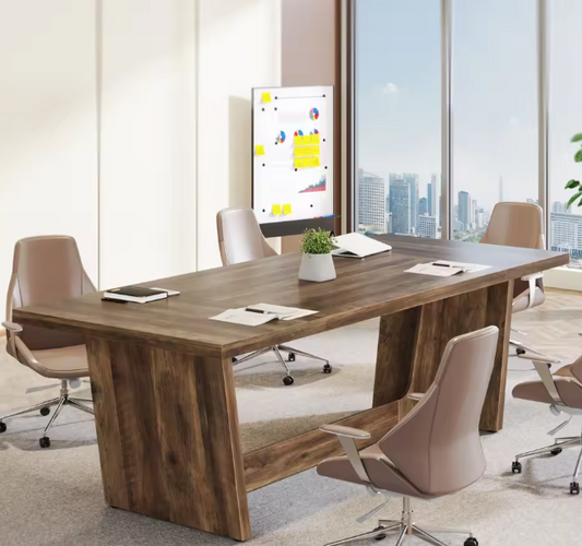 Groot Houten Directiebureau 180 cm – Industrieel Design