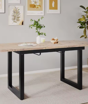 Uitschuifbare Eettafel 140–180 cm – Industrieel Design
