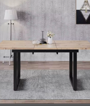 Uitschuifbare Eettafel 140–180 cm – Industrieel Design