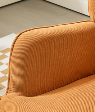 Loungestoel met Kruk – Comfortabele Relaxstoel met Beukenhouten Poten & Touwachtig Design, Inclusief Hocker