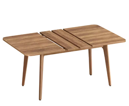 Uitschuifbare Eettafel – Houten Blad & Massief Frame, 140–180 cm