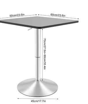 Verstelbare Vierkante Bartafel – 360° Draaibaar & Modern Design