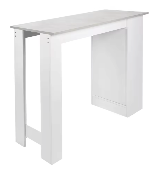 Multifunctionele bartafel met opbergruimte en legplanken