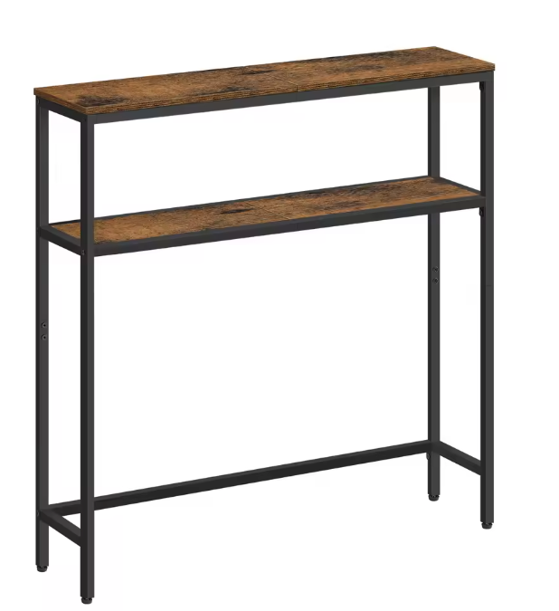 Consoletafel Landelijk Design met 2 planken – 80x20cm breed