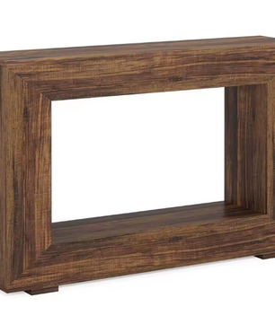 Luxe Rechthoekige Consoletafel – Uniek Design Vintage Hout