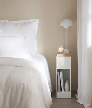 Set van 2 Smalle Nachtkastjes met Lade – Bijzettafels voor Bed of Bank, Modern en Ruimtebesparend