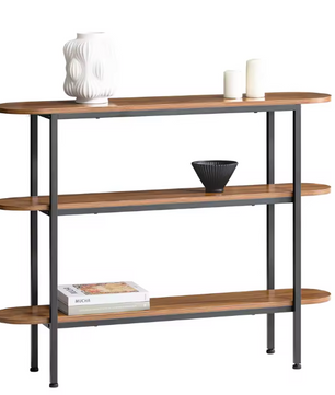 Smal dressoir 110 cm – haltafel met 3 open opbergvakken